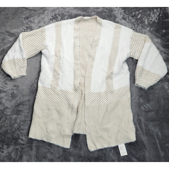 CUPSHE Neutral Colorblock Long Sleeve Duster Cardigan XL - Picture 1 of 7